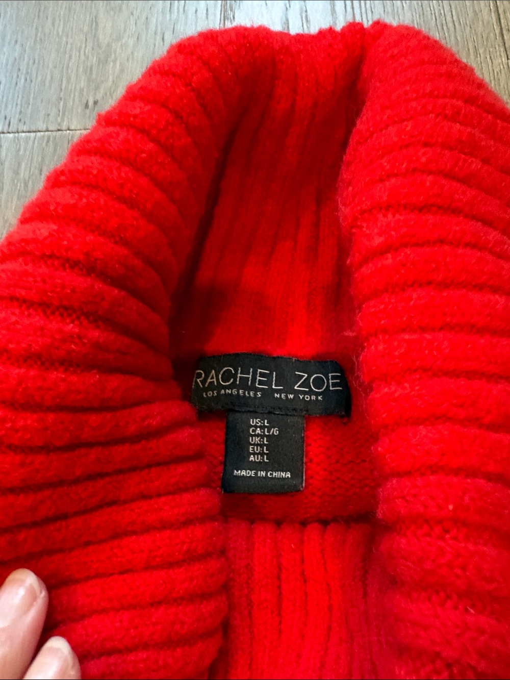 Rachel Zoe Bright Red Turtleneck Sweater - Picture 2 of 11